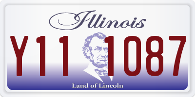 IL license plate Y111087