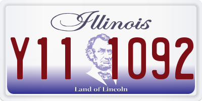 IL license plate Y111092