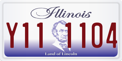 IL license plate Y111104