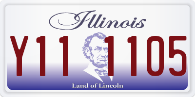 IL license plate Y111105