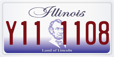 IL license plate Y111108