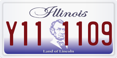 IL license plate Y111109