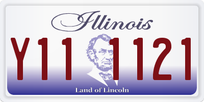 IL license plate Y111121