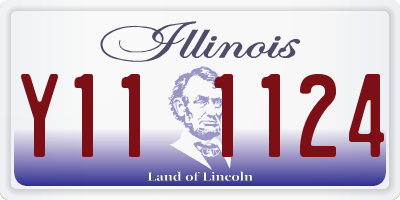 IL license plate Y111124