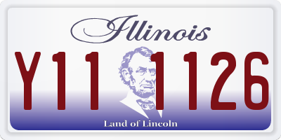 IL license plate Y111126