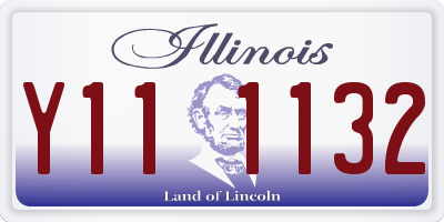 IL license plate Y111132