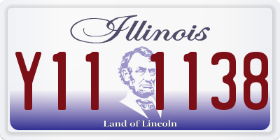 IL license plate Y111138
