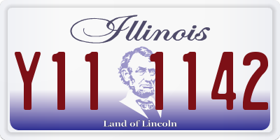 IL license plate Y111142