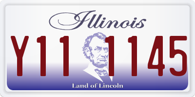 IL license plate Y111145