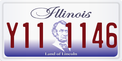 IL license plate Y111146