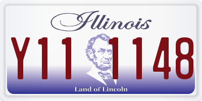 IL license plate Y111148
