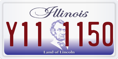 IL license plate Y111150