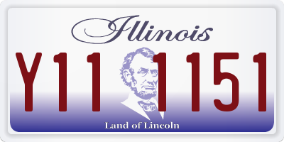 IL license plate Y111151