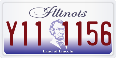 IL license plate Y111156