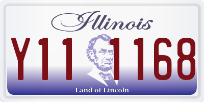 IL license plate Y111168