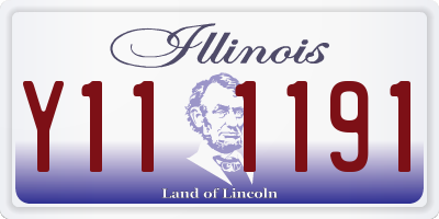 IL license plate Y111191