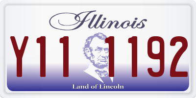 IL license plate Y111192