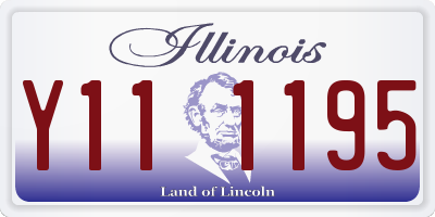 IL license plate Y111195