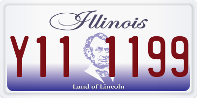 IL license plate Y111199
