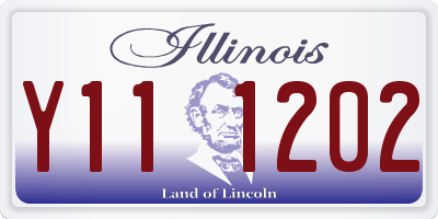 IL license plate Y111202