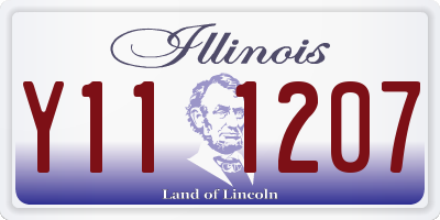 IL license plate Y111207