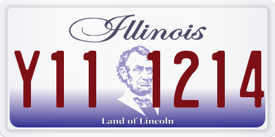 IL license plate Y111214