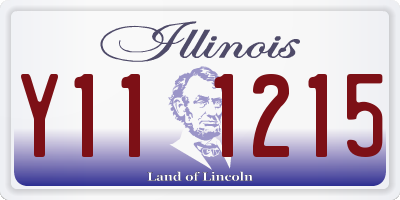 IL license plate Y111215