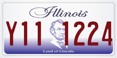 IL license plate Y111224
