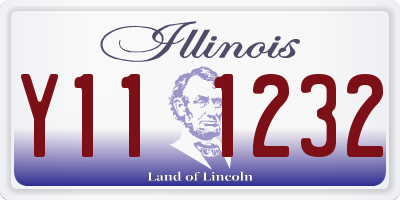 IL license plate Y111232
