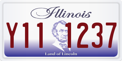 IL license plate Y111237