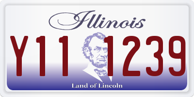 IL license plate Y111239