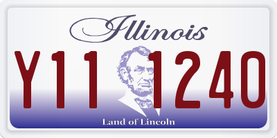 IL license plate Y111240