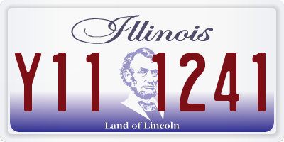 IL license plate Y111241