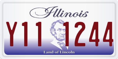 IL license plate Y111244