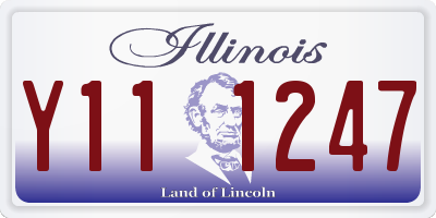 IL license plate Y111247
