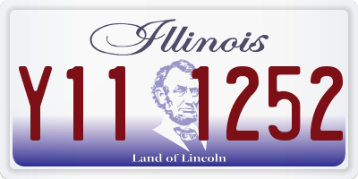 IL license plate Y111252