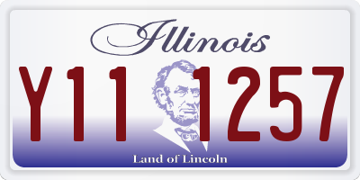 IL license plate Y111257