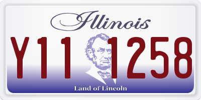 IL license plate Y111258