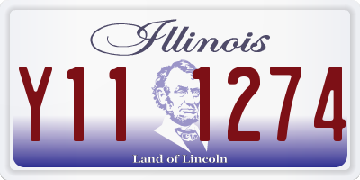 IL license plate Y111274