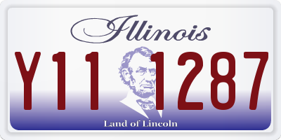 IL license plate Y111287