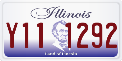 IL license plate Y111292