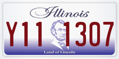 IL license plate Y111307