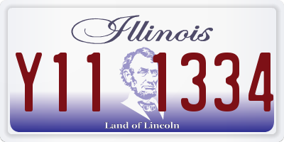 IL license plate Y111334