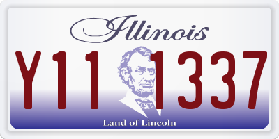 IL license plate Y111337