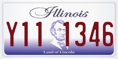 IL license plate Y111346