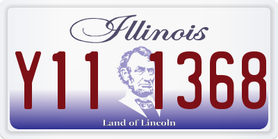 IL license plate Y111368