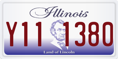 IL license plate Y111380