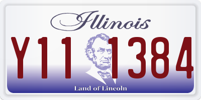 IL license plate Y111384