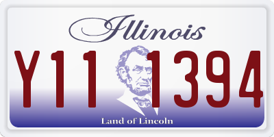 IL license plate Y111394