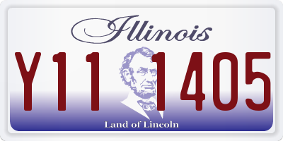 IL license plate Y111405